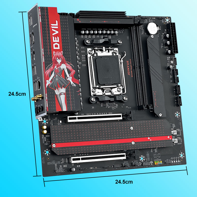 JGINYUE B650M NIGHT DEVIL Desk - X870E Atx Motherboard ulasan dan harga