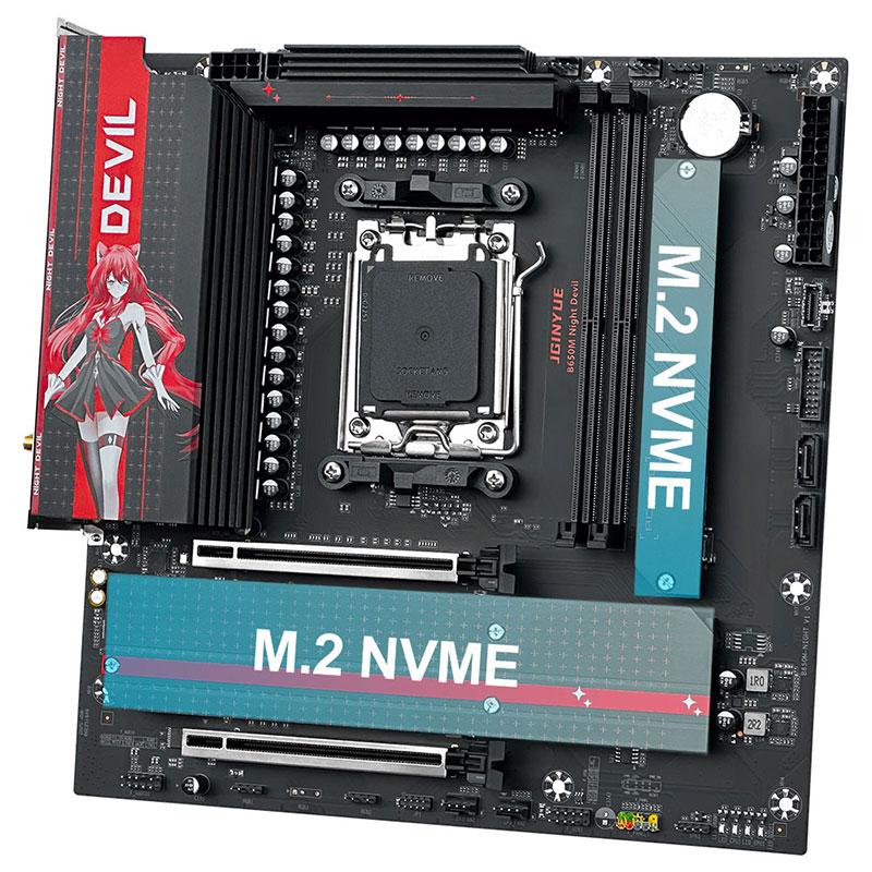 JGINYUE B650M NIGHT DEVIL Desk - X870E Atx Motherboard ulasan dan harga