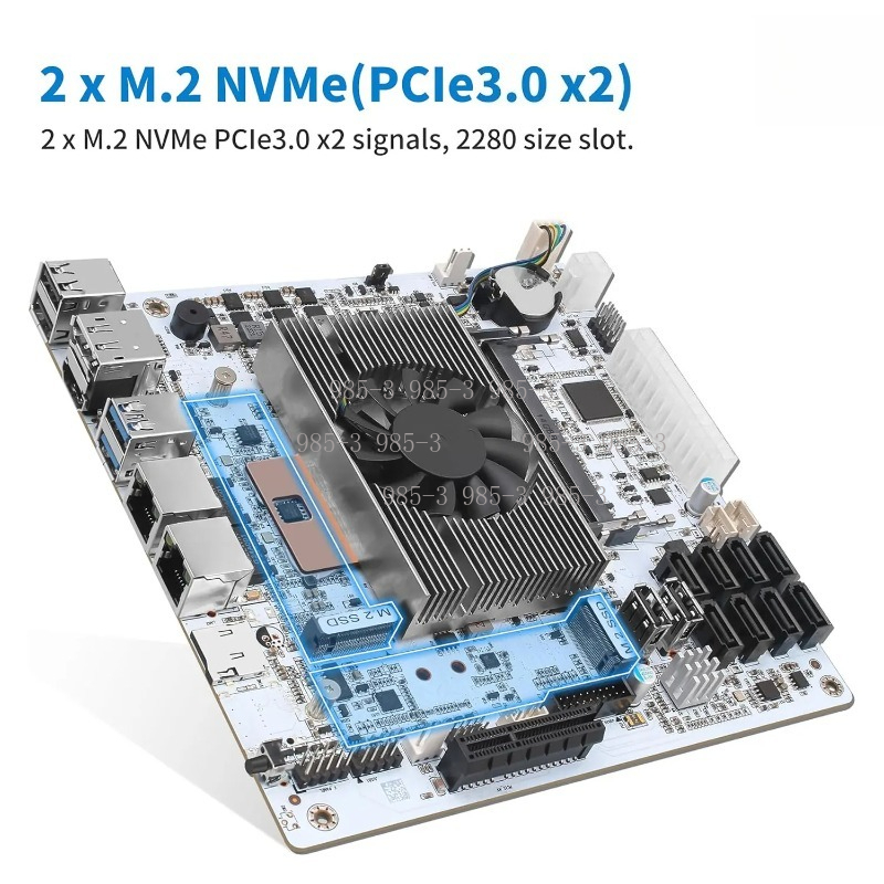 Mini ITX White M11 NAS Motherb - Mini Itx Dual 2.5G Nas Motherboard ulasan dan harga