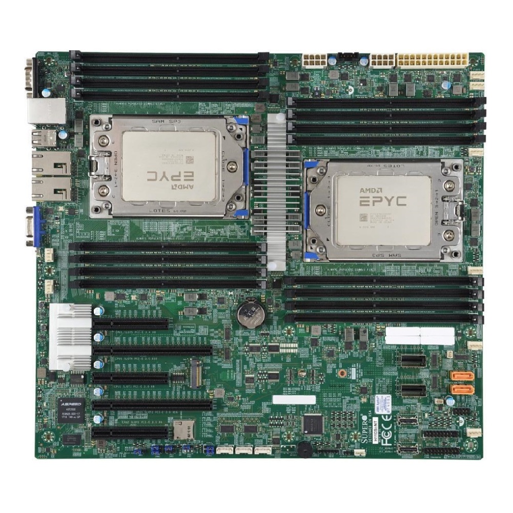 Combo Box Supermic H11DSi-NT M - Dual Socket Sp3 Epyc Motherboard ulasan dan harga