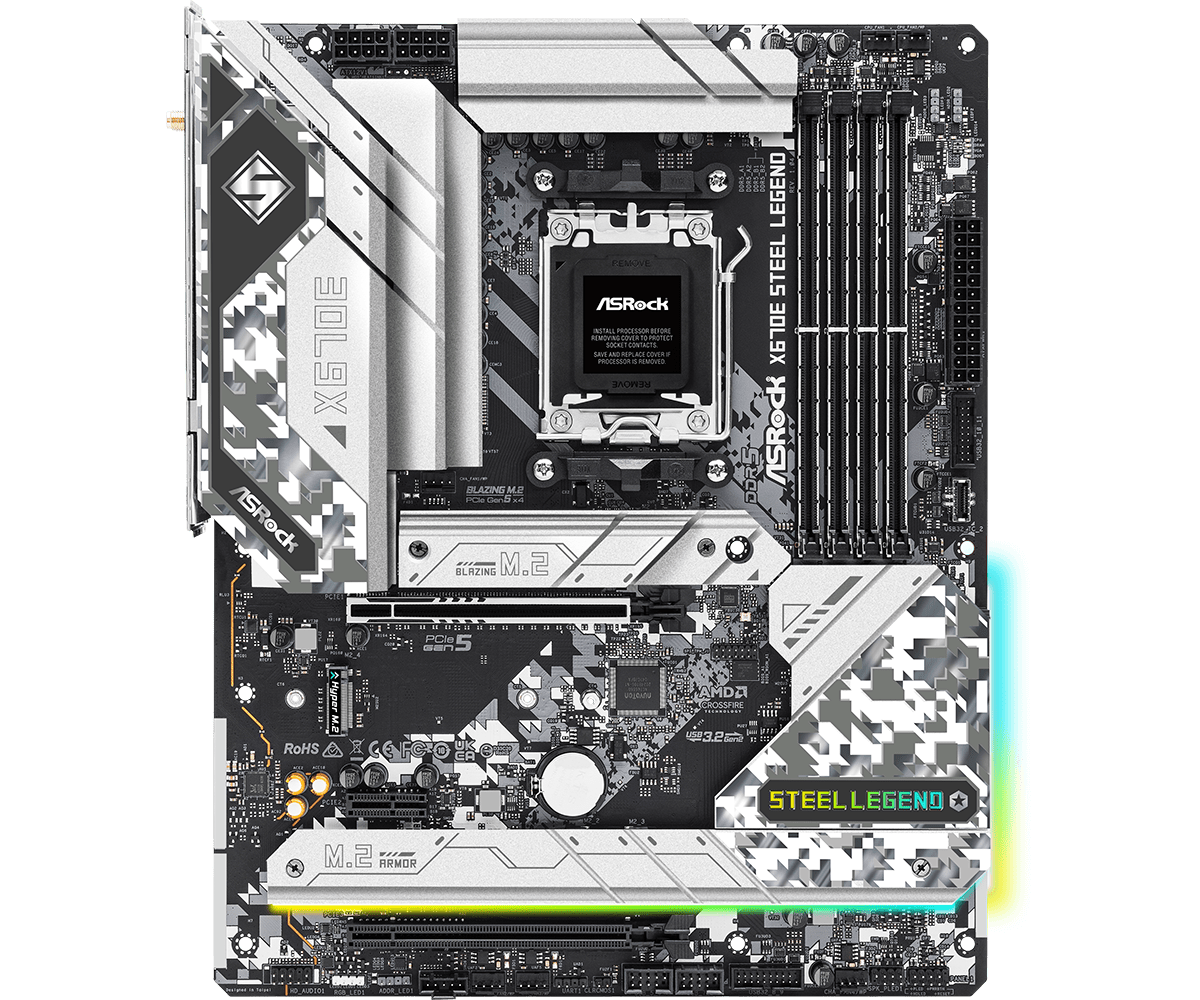 ASROCK X670E STEEL LEGEND X670 - X870E Atx Motherboard ulasan dan harga