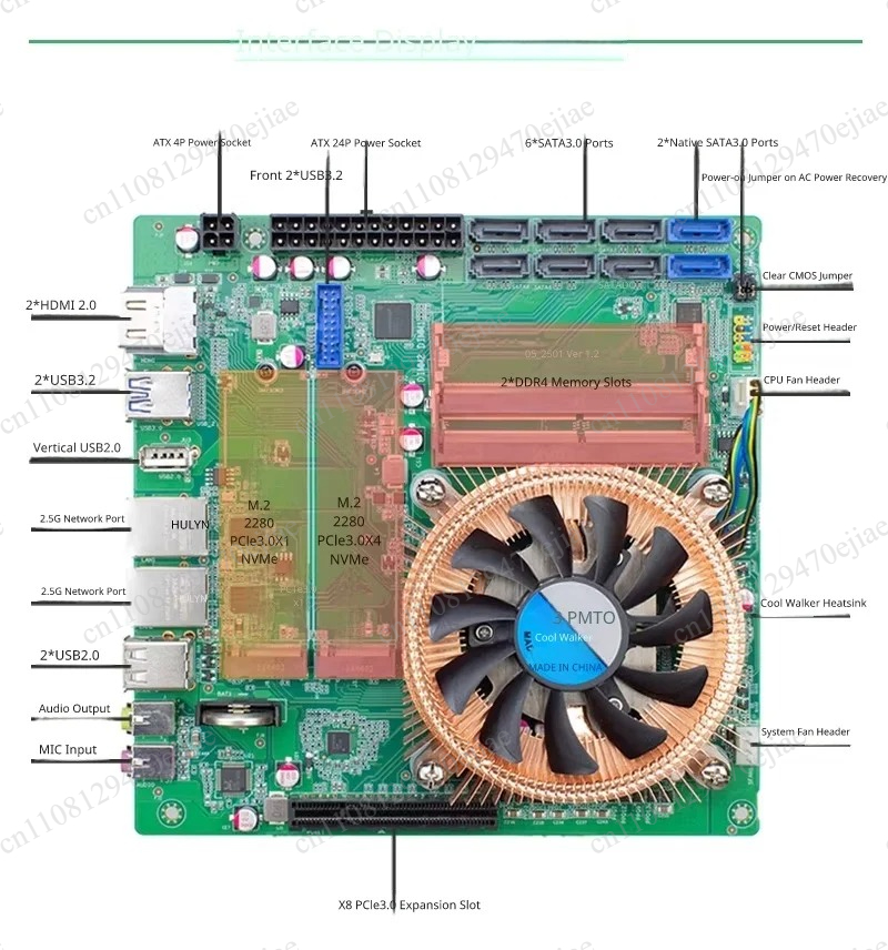SZBOX NAS Motherboard - AMD Ry - Mini Itx Dual 2.5G Nas Motherboard ulasan dan harga