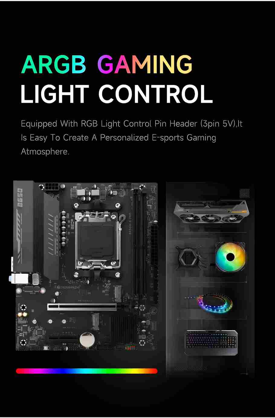 HUANANZHI B650M B Pro AMD AM5  - X870E Atx Motherboard ulasan dan harga